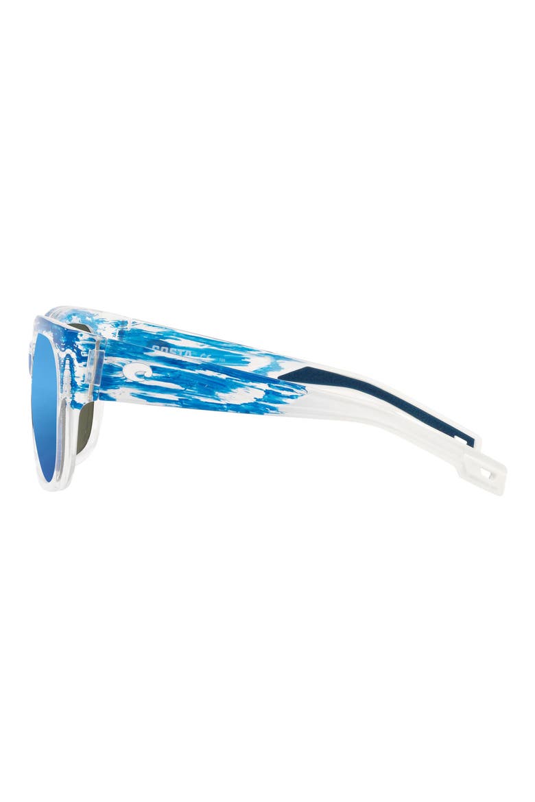 58mm Polarized Square Sunglasses, Alternate, color, BLUE