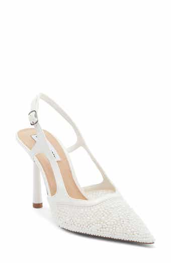 Steve Madden Scotlynn Faux Pearl Pointed Toe Pump