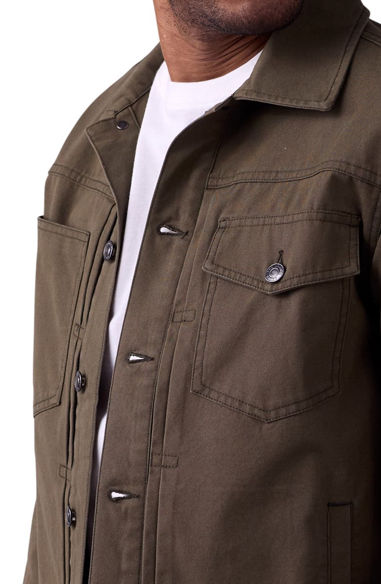 The Normal Brand James Canvas Trucker Jacket, Alternate, color,