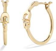 COACH Interlocking Small Hoop Earrings