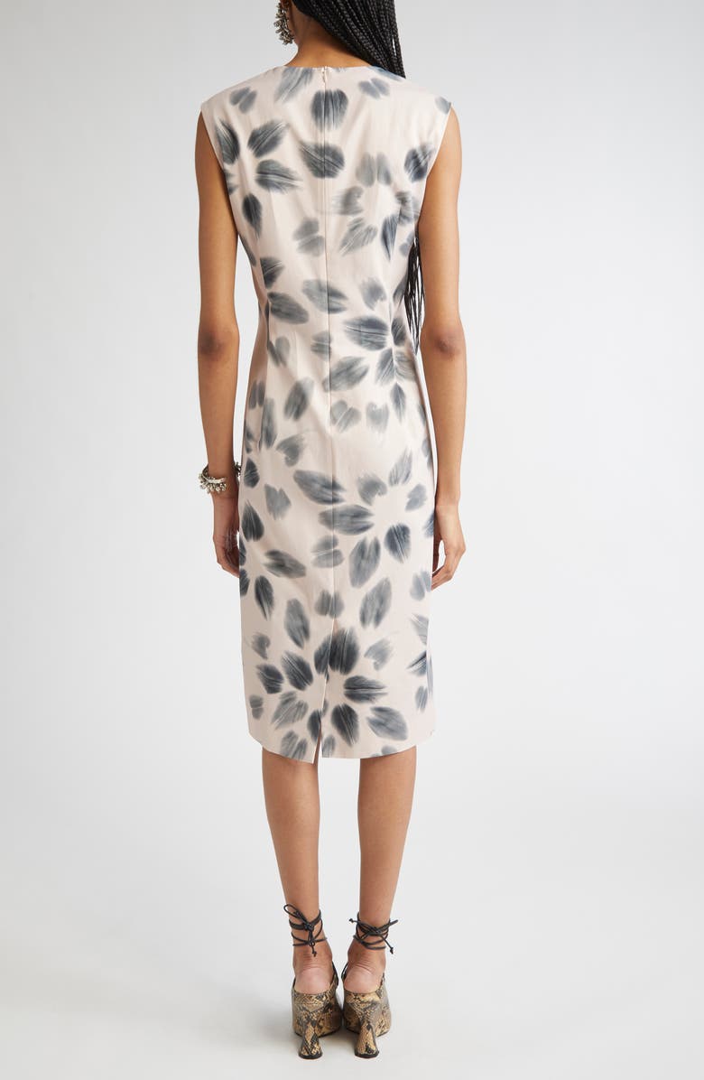 Dries Van Noten Delavina Orchid Petal Print Sheath Dress, Alternate, color, Blush