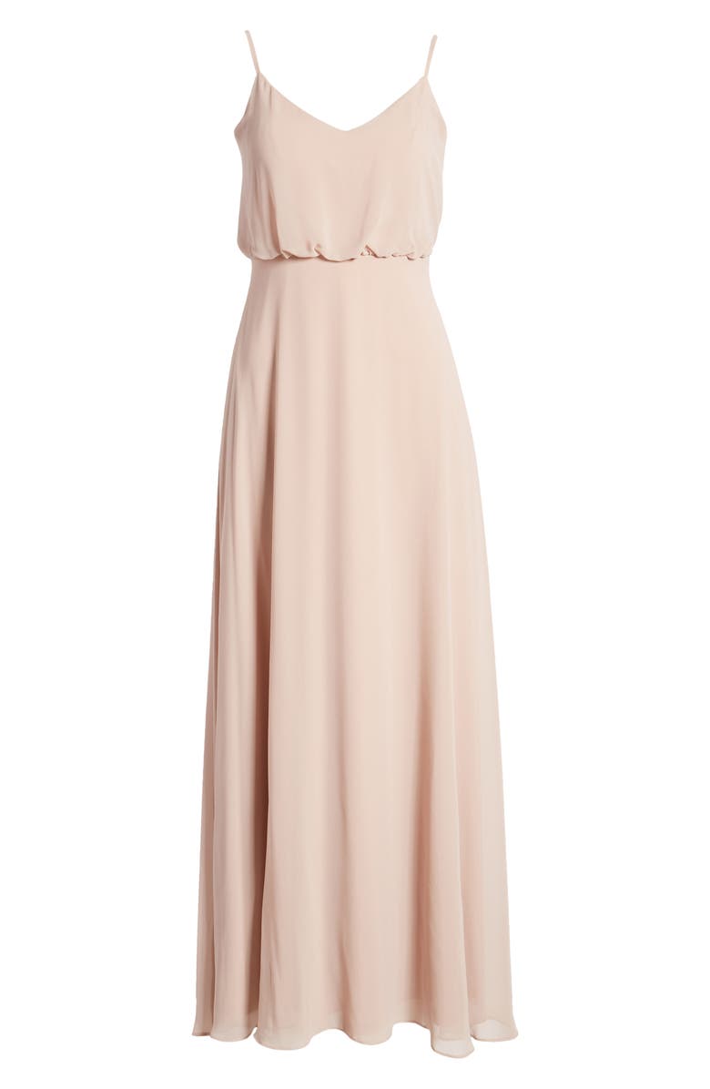 BIRDY GREY Gwennie Blouson Chiffon Evening Gown, Alternate, color, 