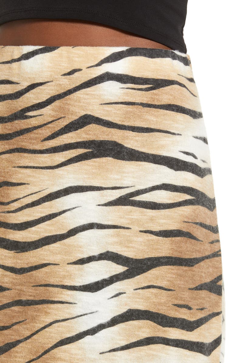 Leith Tiger Stripe Midi Skirt, Alternate, color, 