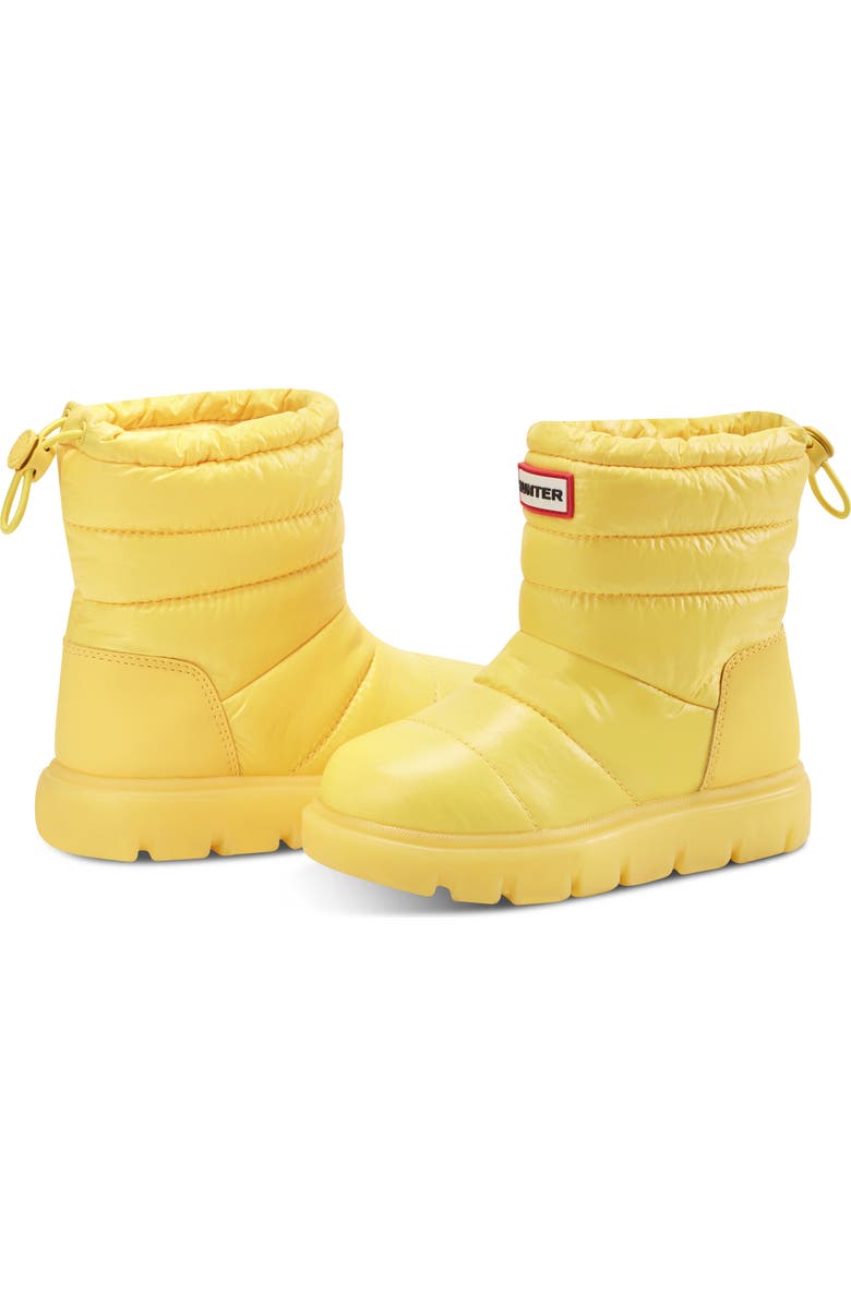 Hunter Kids' Cuddle Lug Sole Insulated Waterproof Snow Boot, Alternate, color, Yellow