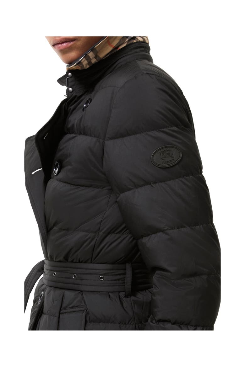 Short Nylon Audley Puffer Coat, Alternate, color, Black