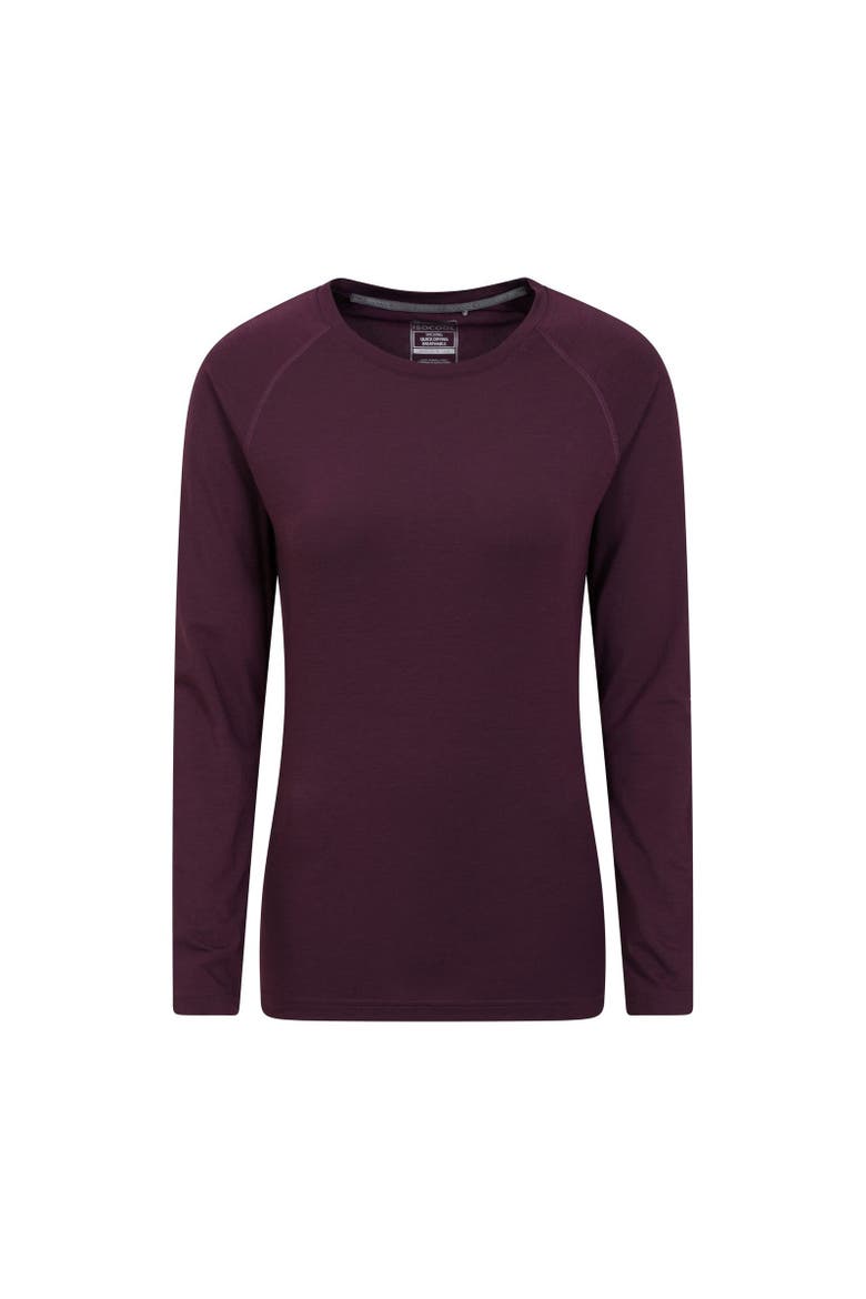 Quick Dry Long-sleeved Top, Main, color, Dark Purple