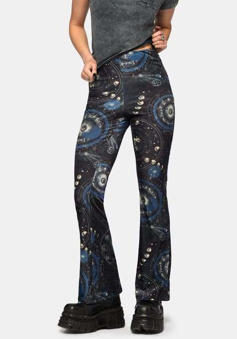 Elise Celestial Velour Flare Trousers