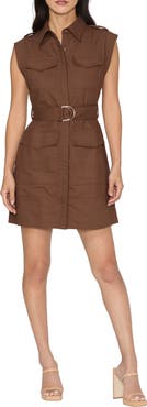 CIEBON Nala Cotton Sleeveless Shirtdress
