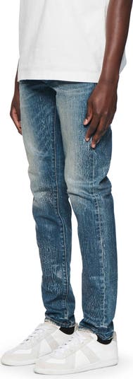 Crackle Coated Skinny Jeans