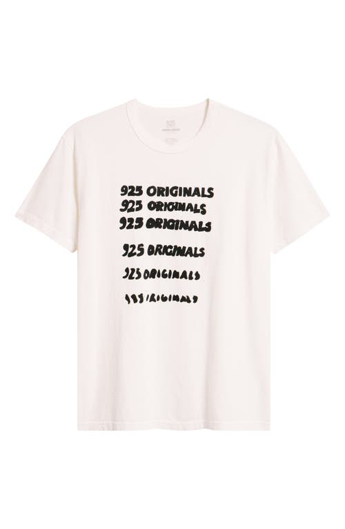 925 Originals Hand Drawn Logo Graphic T-Shirt in Off White  product