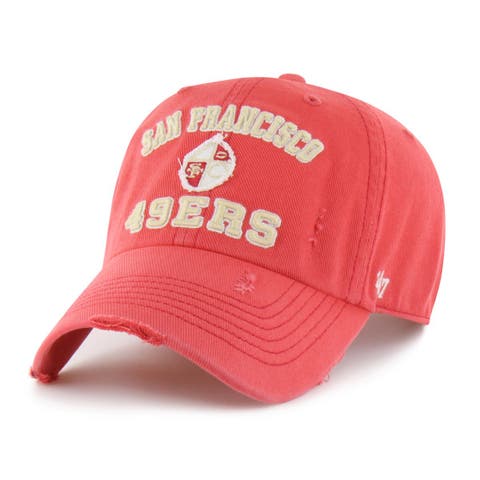 Men's '47  Red San Francisco 49ers Seymoore Clean Up Adjustable Hat