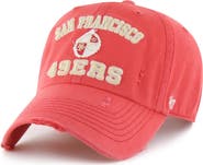 '47 Men's '47 Red San Francisco 49ers Seymoore Clean Up Adjustable Hat