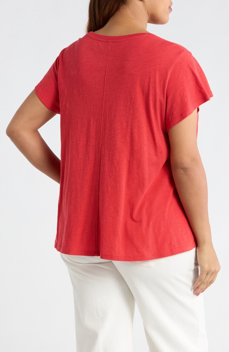 Eileen Fisher Crewneck Organic Cotton T-Shirt, Alternate, color, Grenadine