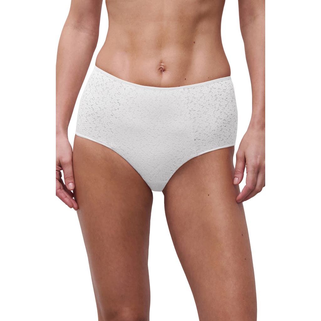 Chantelle Lingerie Norah Comfort High Waist Briefs In White
