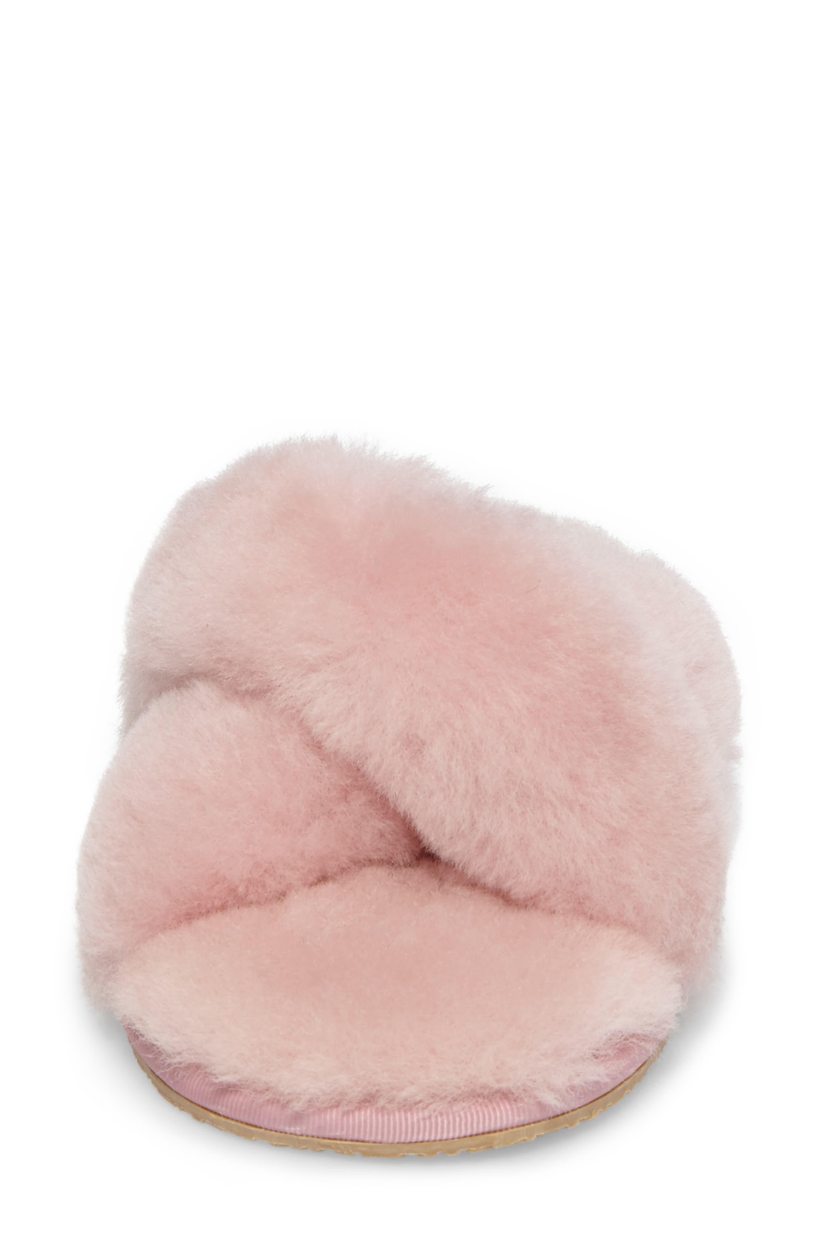 Mt. Hood Genuine Shearling Slipper, Alternate, color, POWDER PINK