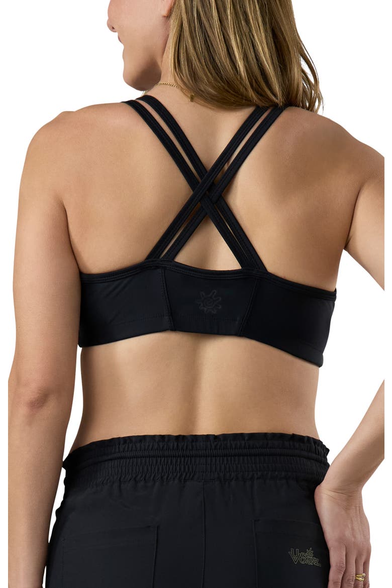 Crisscross Swim Bra, Alternate, color, Black