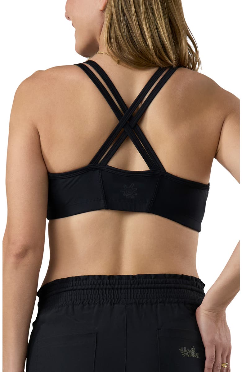 UV Skinz Crisscross Swim Bra, Alternate, color, Black