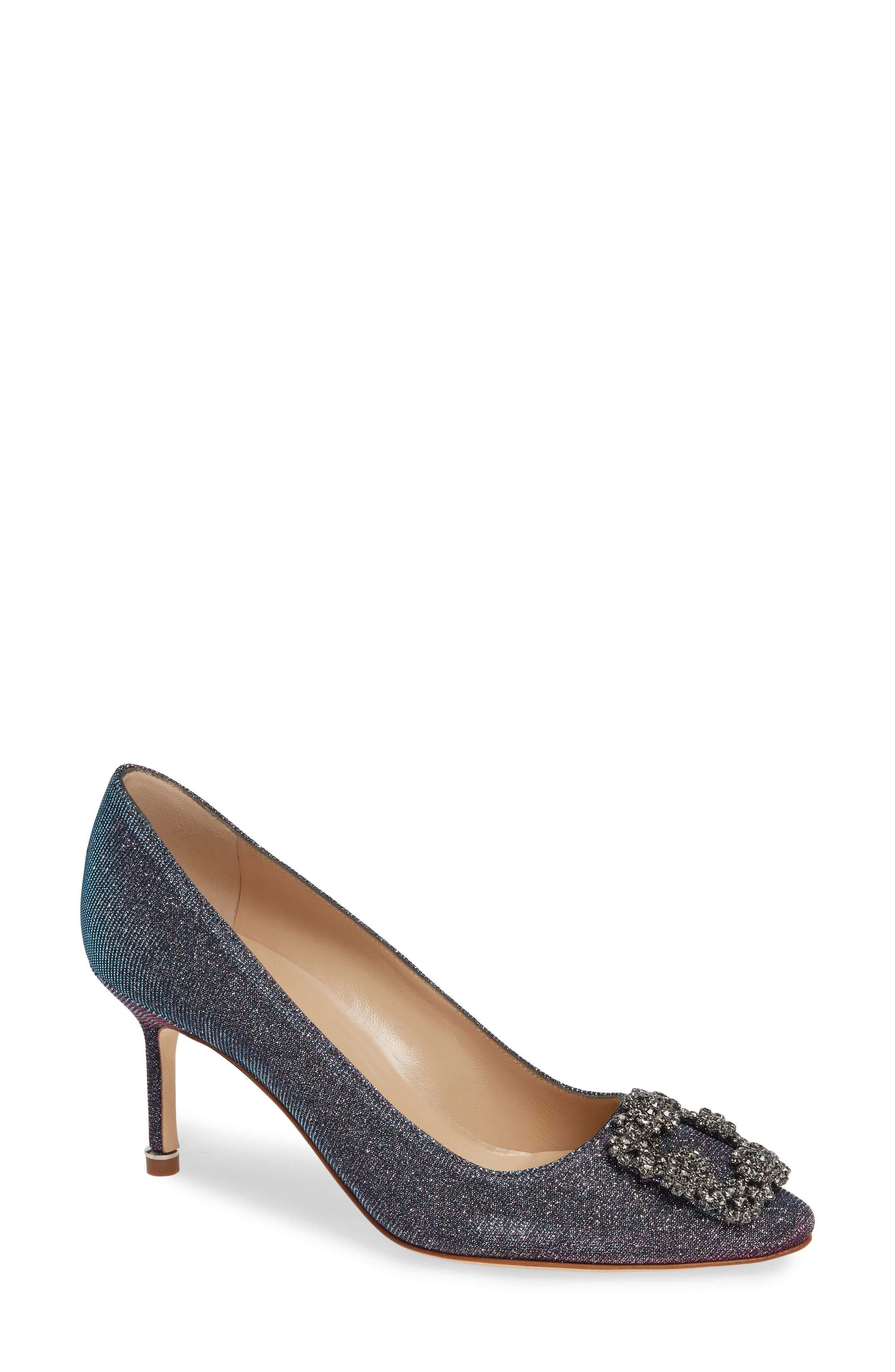 Manolo Blahnik Hangisi Pointed Toe Pump, Main, color, 