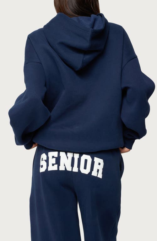 Edikted Senior Oversized Hoodie In Blue