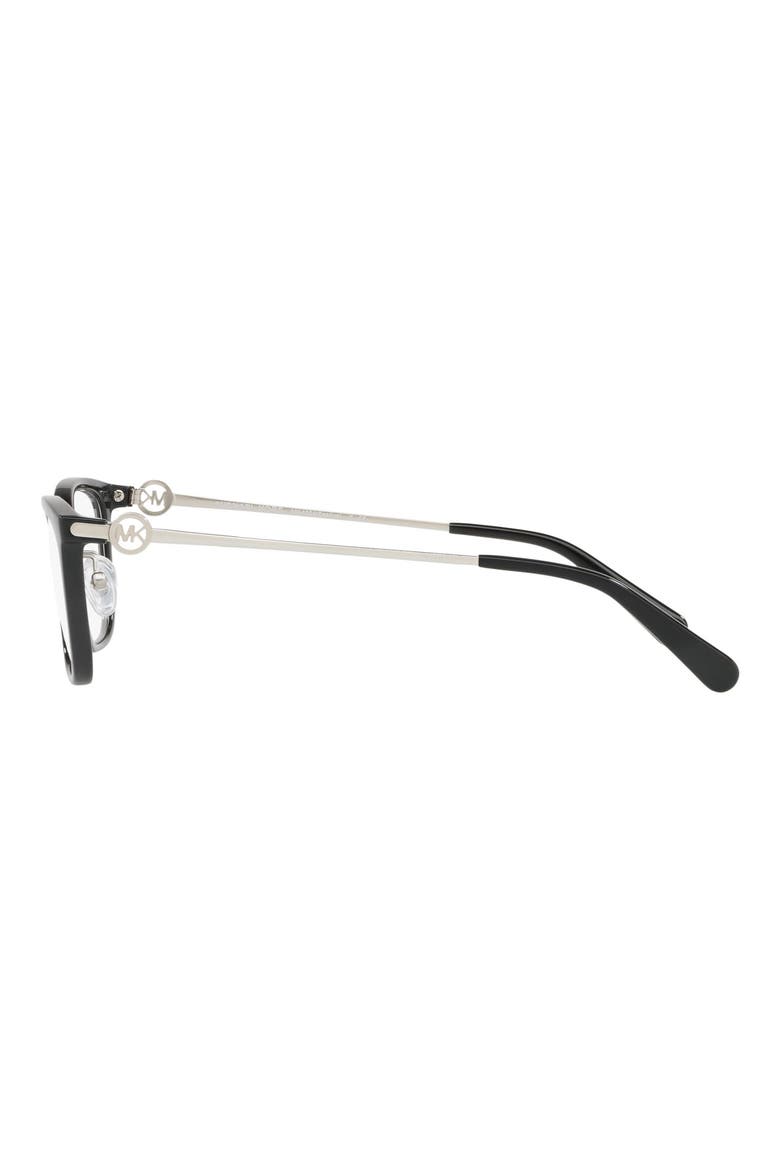 52mm Square Optical Glasses, Alternate, color, BLACK