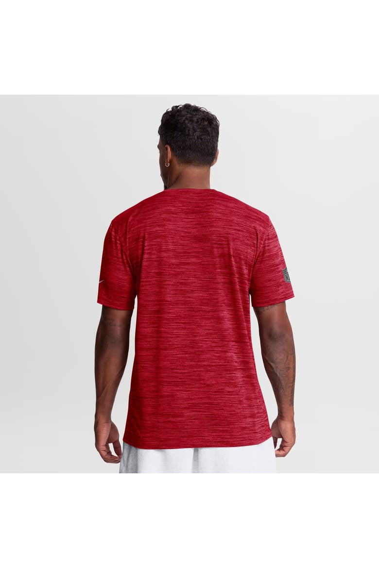 Men's Nike Scarlet San Francisco 49ers Sideline Double Covered Dri-FIT Velocity T-Shirt, Alternate, color, Scarlet