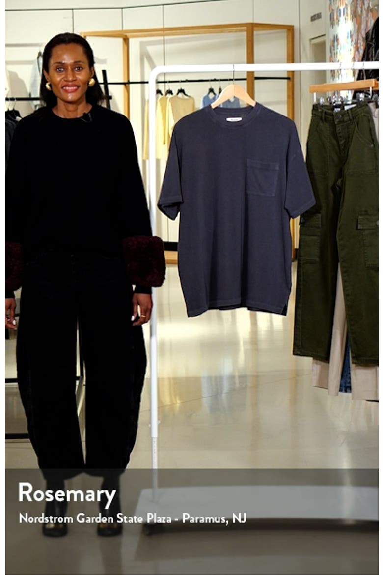 Garment-Dyed Oversize Cotton Pocket T-Shirt video