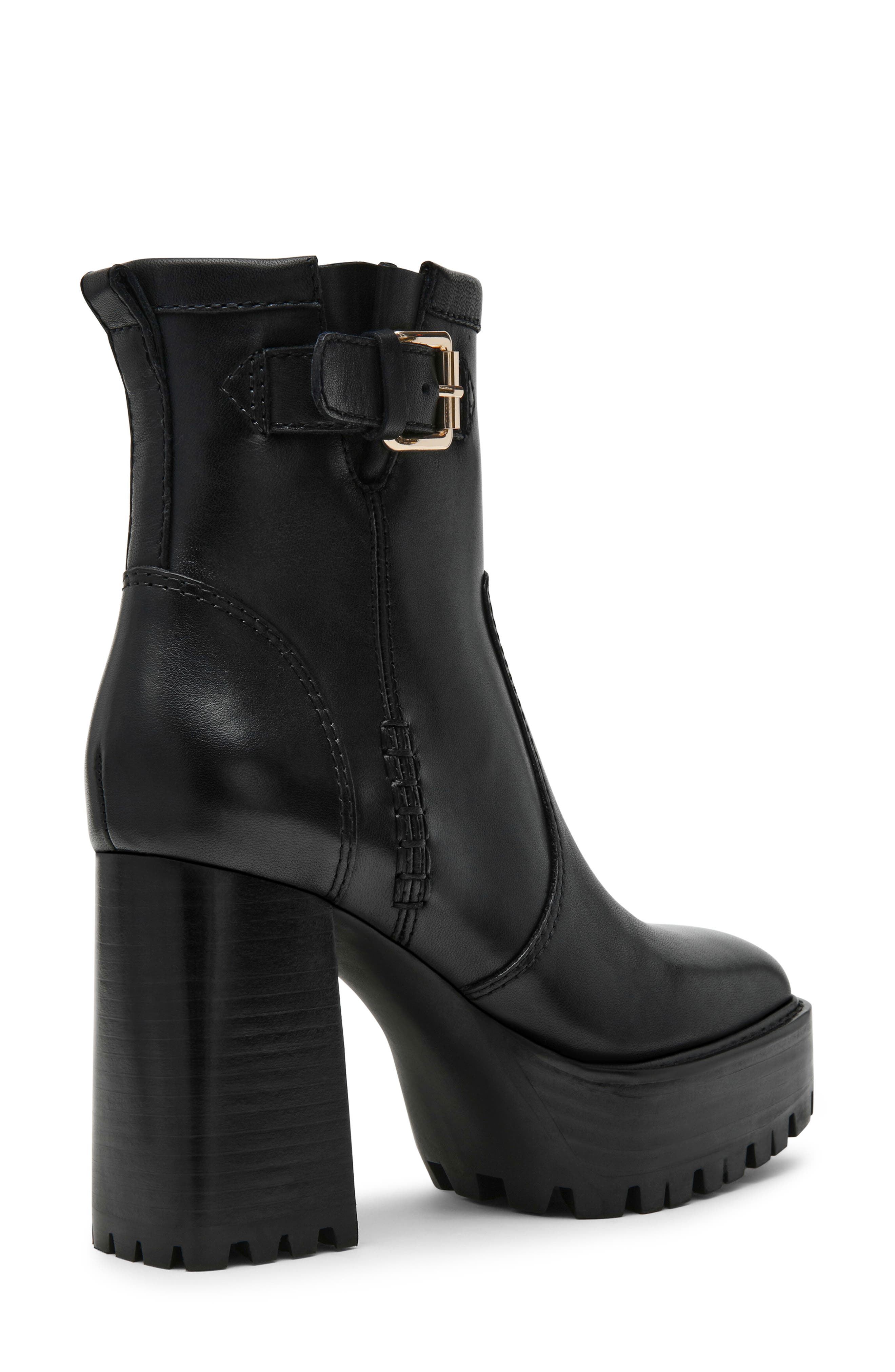 Steve Madden Summit Platform Bootie, Alternate, color, Black Leather