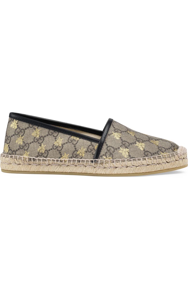 Gucci Logo Espadrille Flat, Alternate, color,