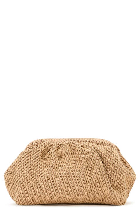 Georgia Woven Raffia Clutch