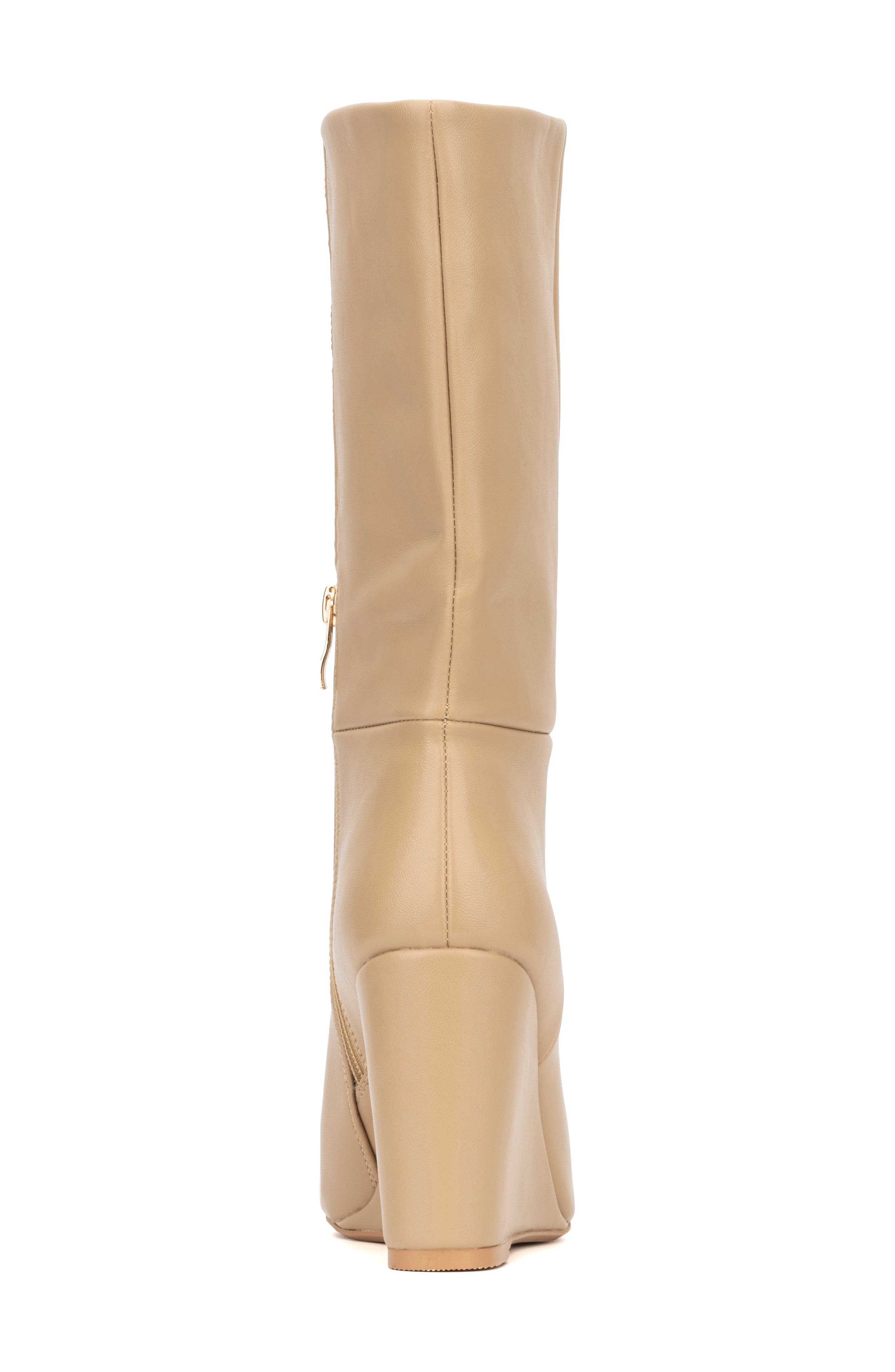 TORGEIS Milan Wedge Heel Boot, Alternate, color, Beige