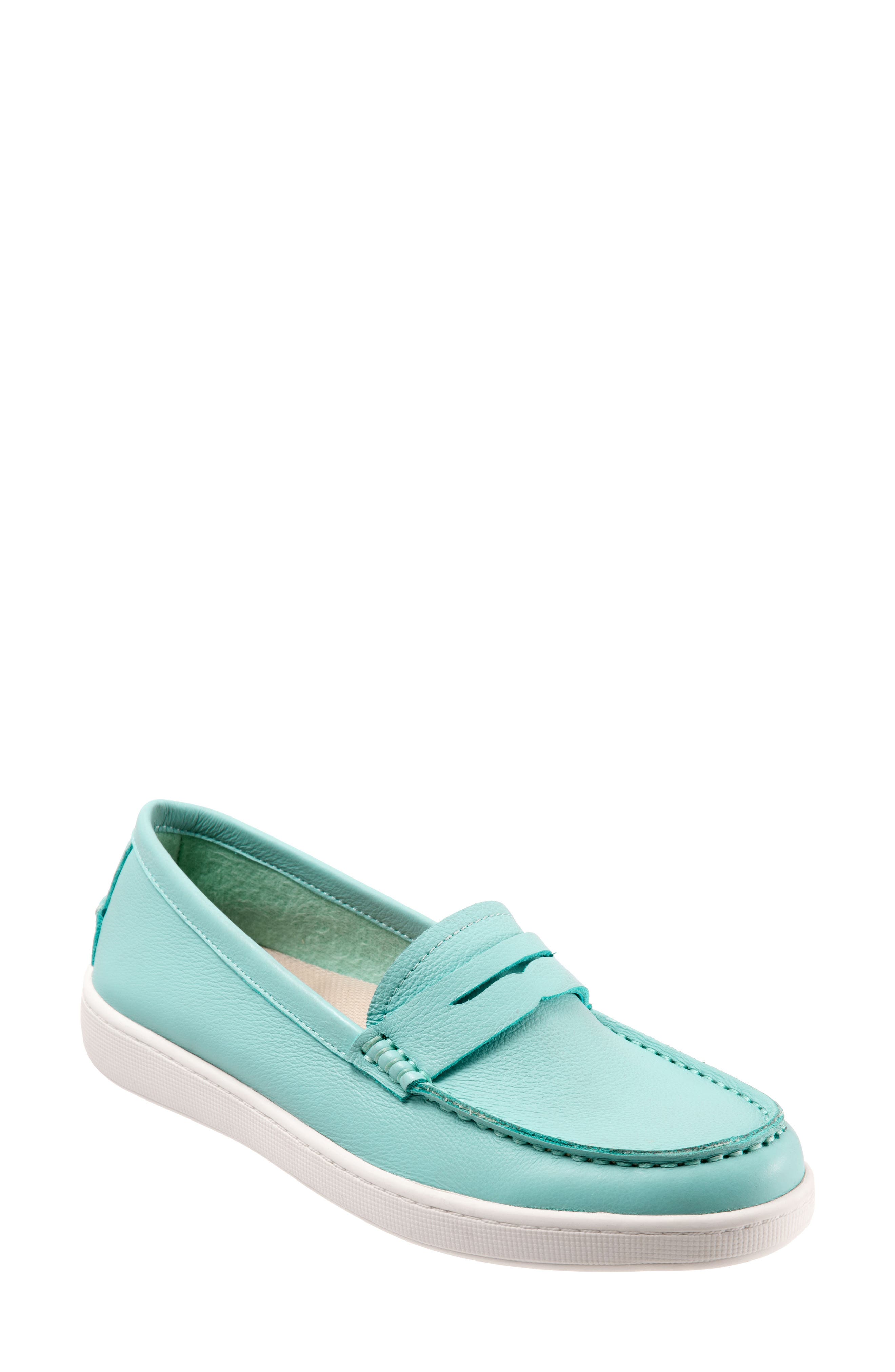 Dina Loafer, Main, color, AQUA LEATHER