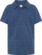 TINY TRIBE Kids' Geo Print Polo