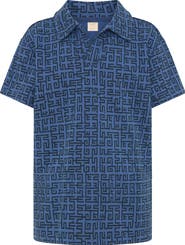 TINY TRIBE Kids' Geo Print Polo