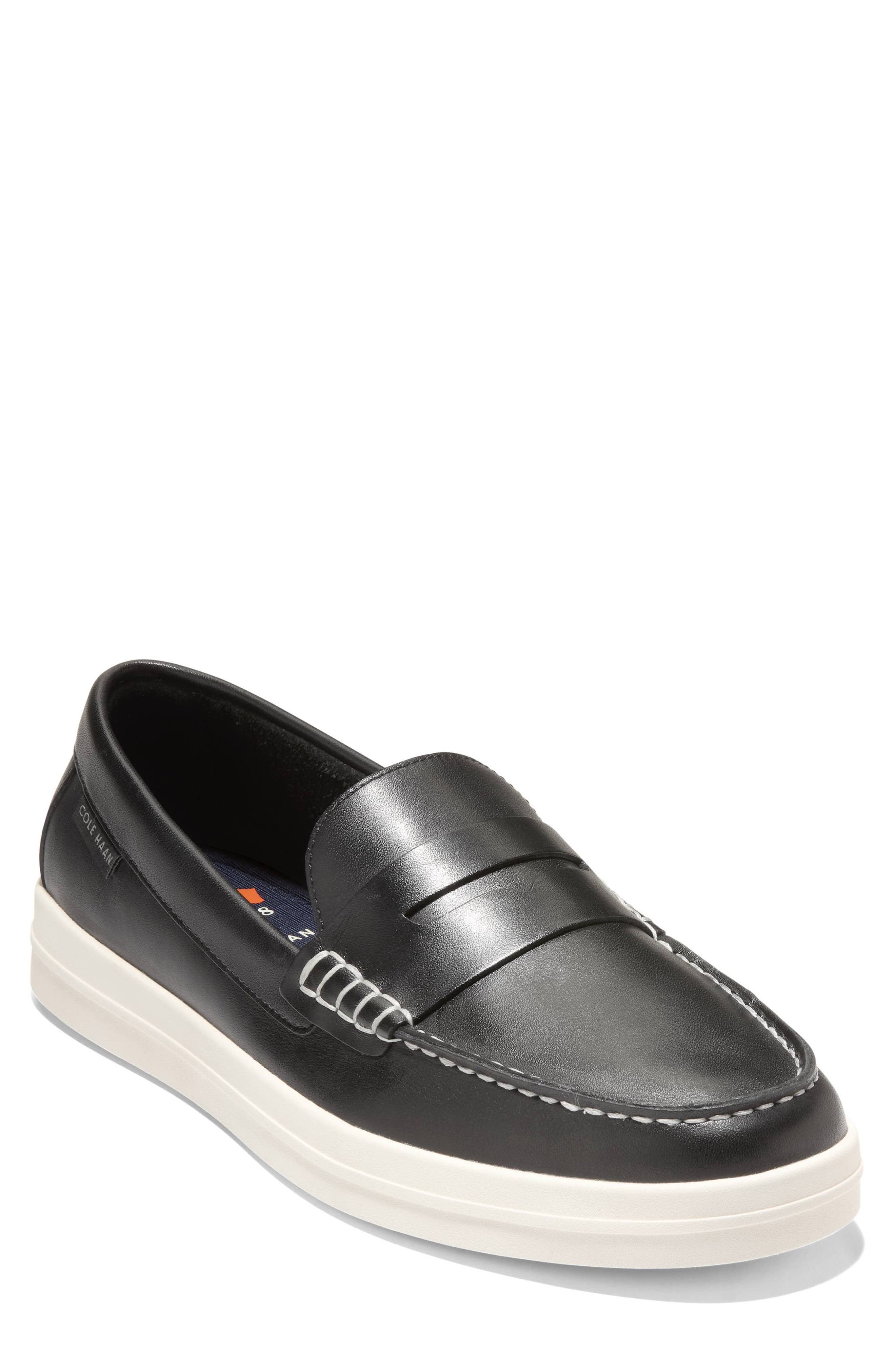 Cole Haan Nantucket Penny Loafer Sneaker, Main, color, Black / Ivory
