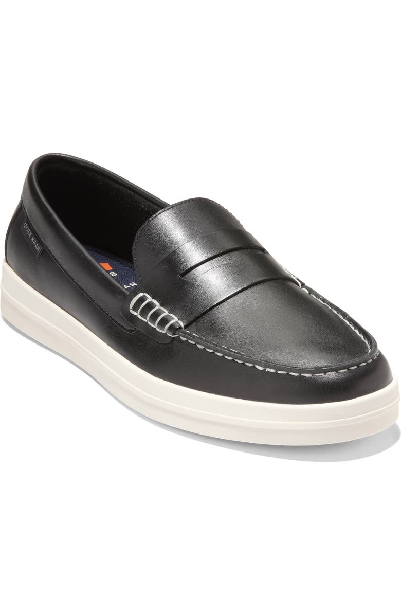 Cole Haan Nantucket Penny Loafer Sneaker, Main, color, Black / Ivory