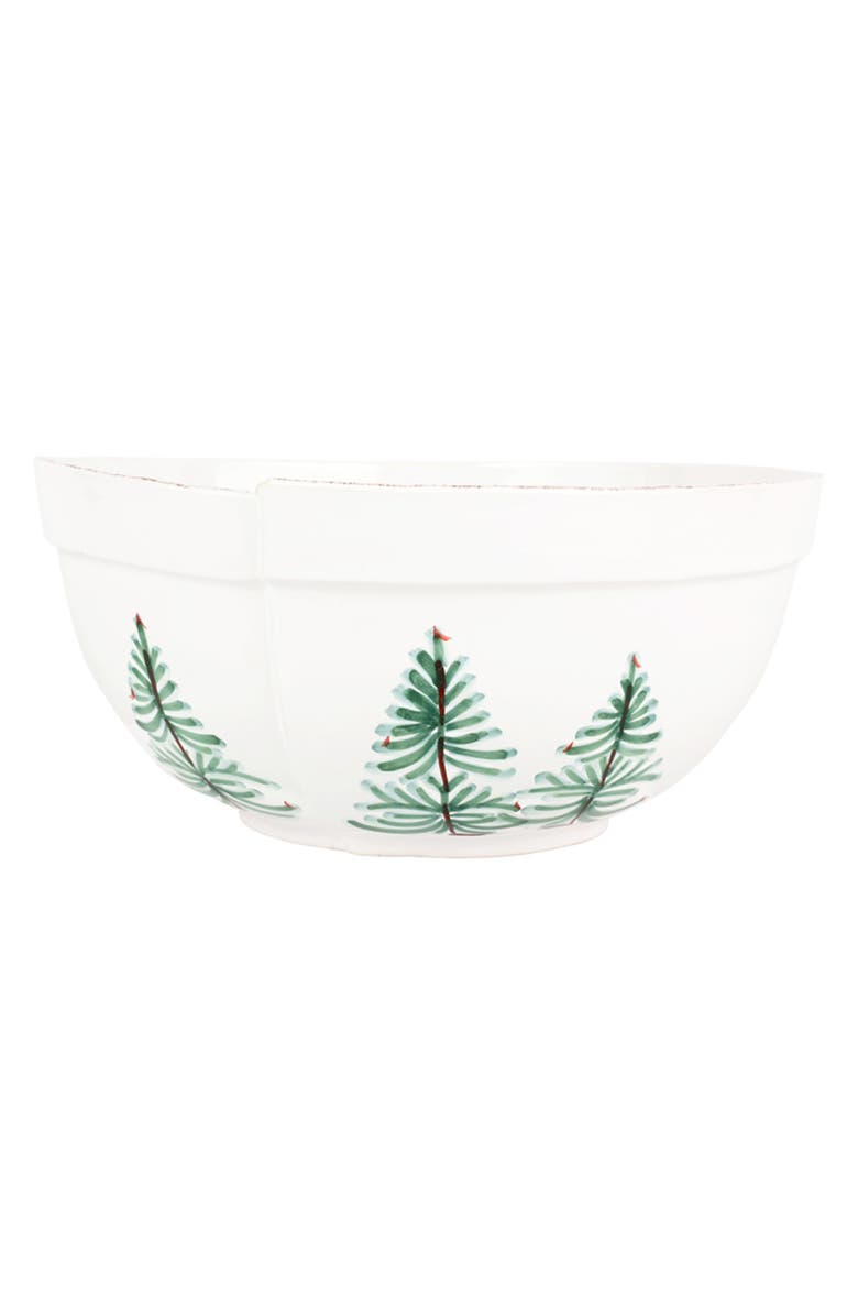 VIETRI Lastra Holiday Centerpiece Bowl, Alternate, color, Green