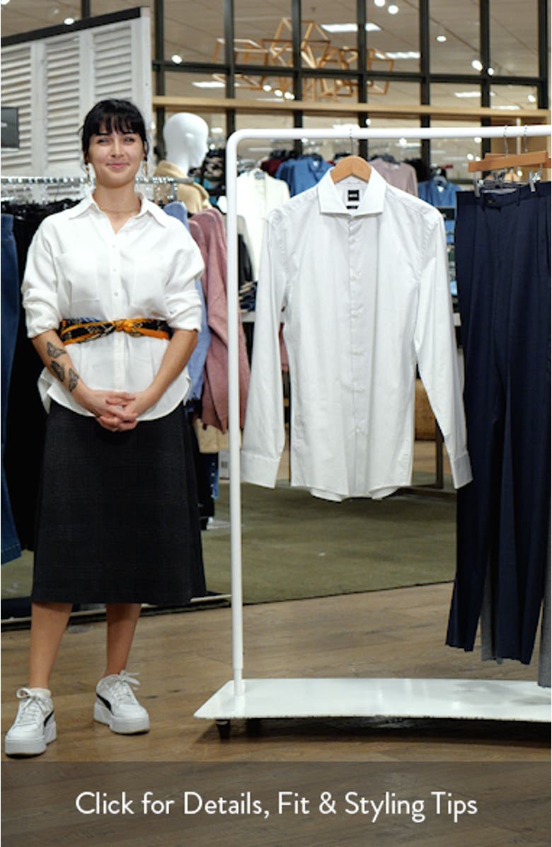 Hank Slim Fit Stretch Cotton Dresss Shirt, sales video thumbnail