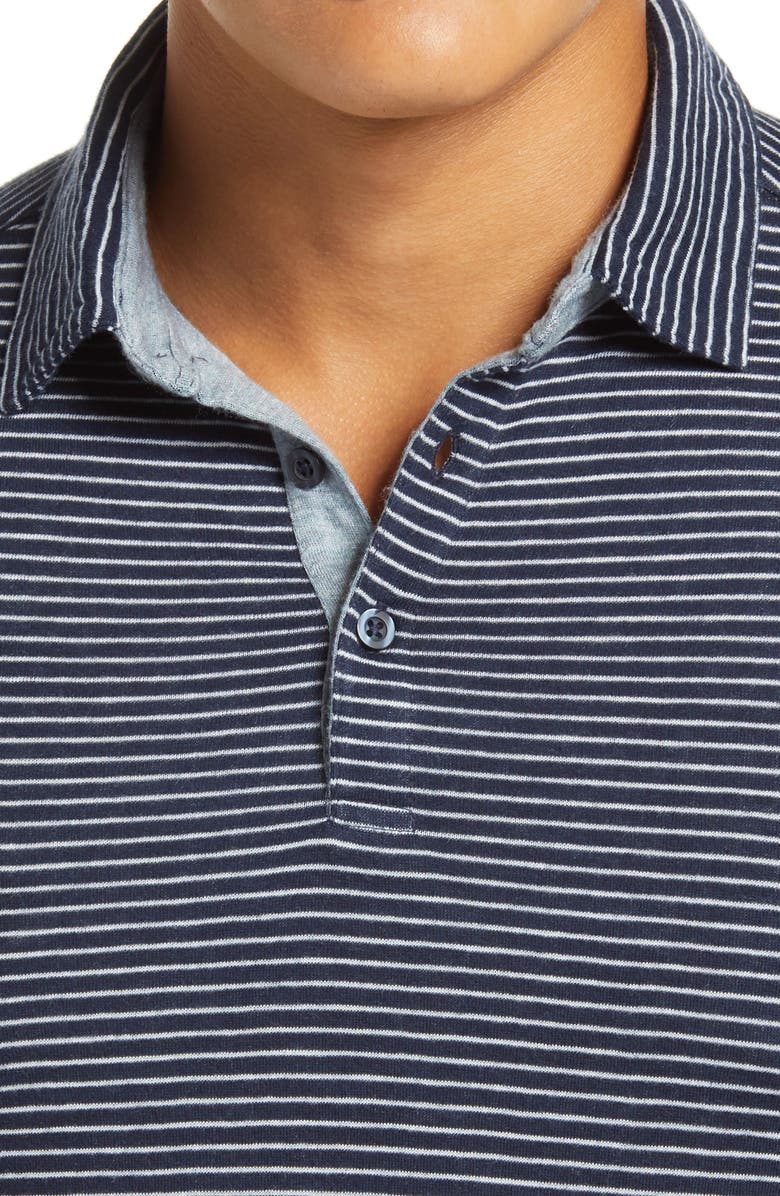1901 Pinstripe Short Sleeve Polo, Alternate, color, 