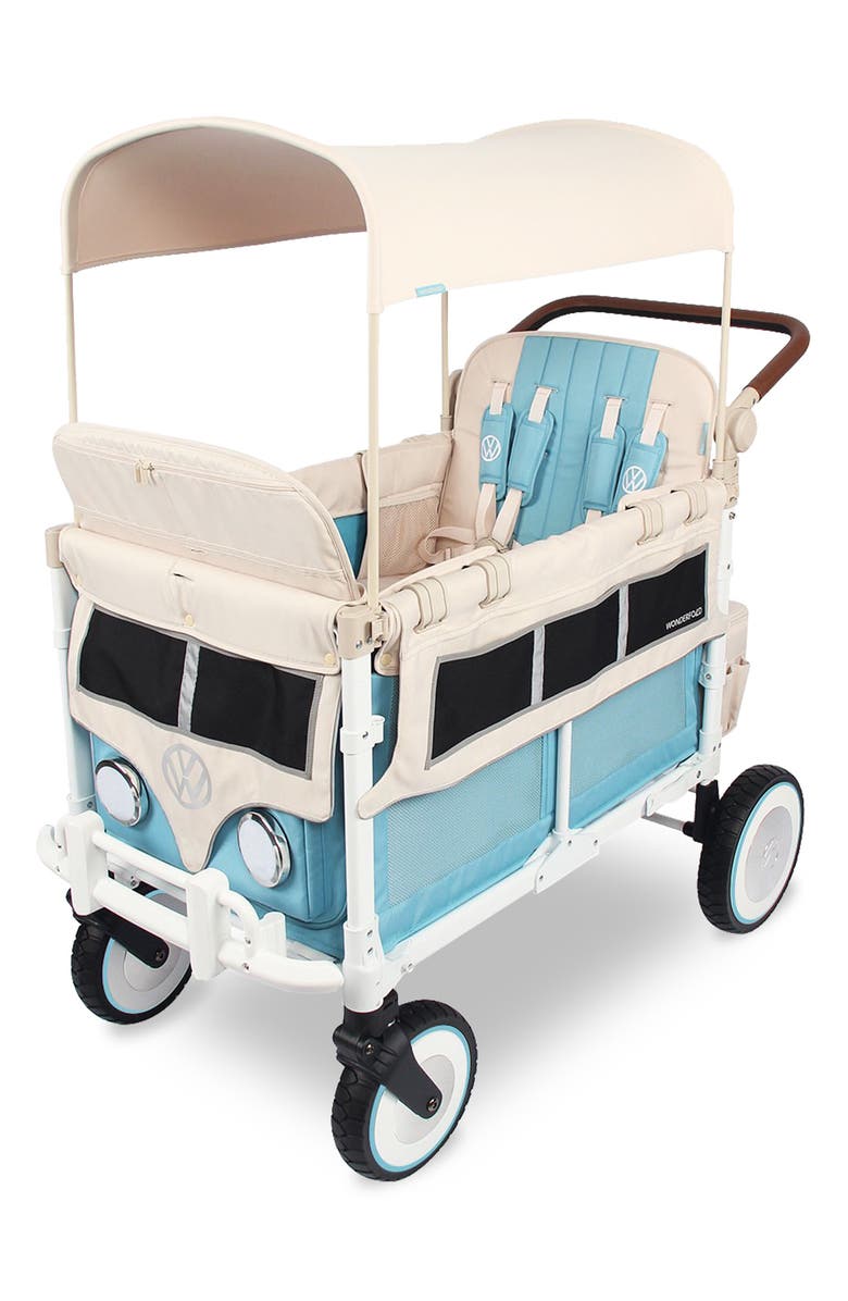 WonderFold VW4 Volkswagen Stroller Wagon, Main, color, Bondi Blue