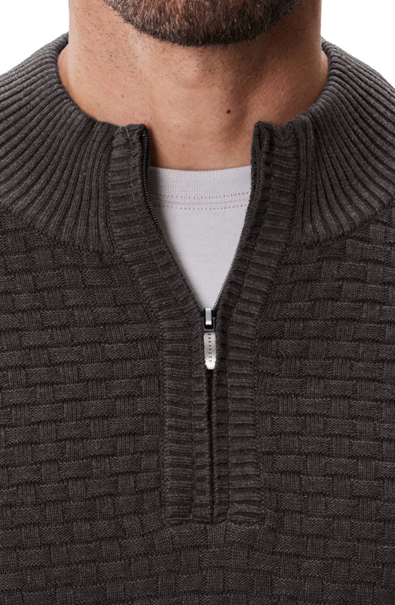 Robert Barakett Gellar Half Zip Sweater, Alternate, color, Charcoal