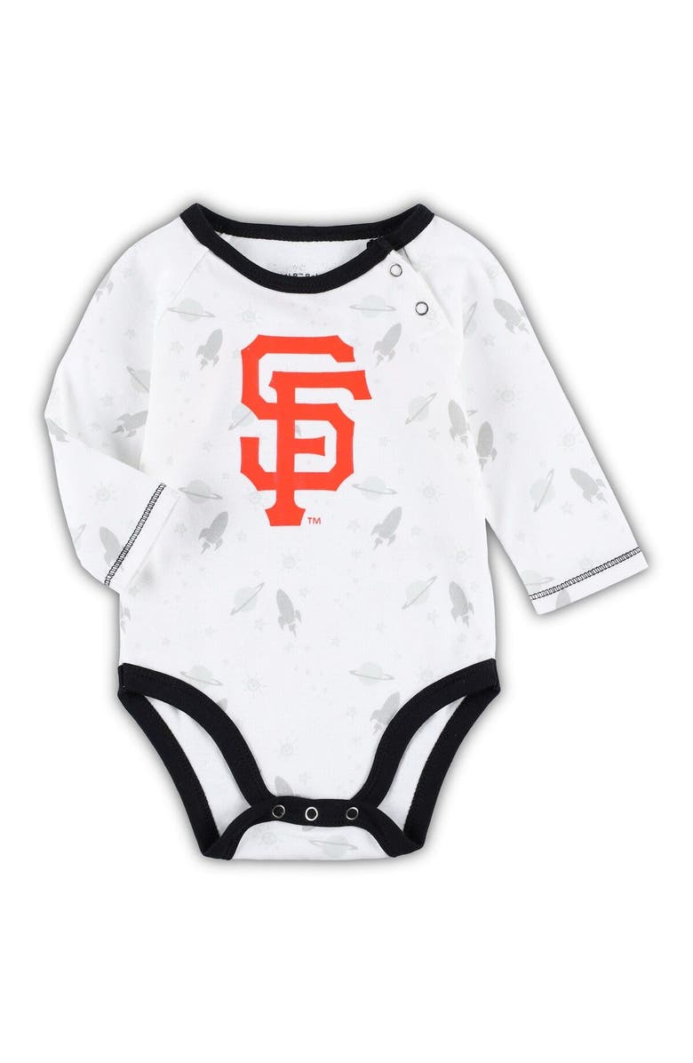 Outerstuff Newborn & Infant Black/White San Francisco Giants Dream Team Bodysuit Hat & Footed Pants Set, Alternate, color, 