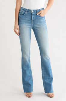 L'AGENCE Ruth Raw Hem Straight Leg Jeans