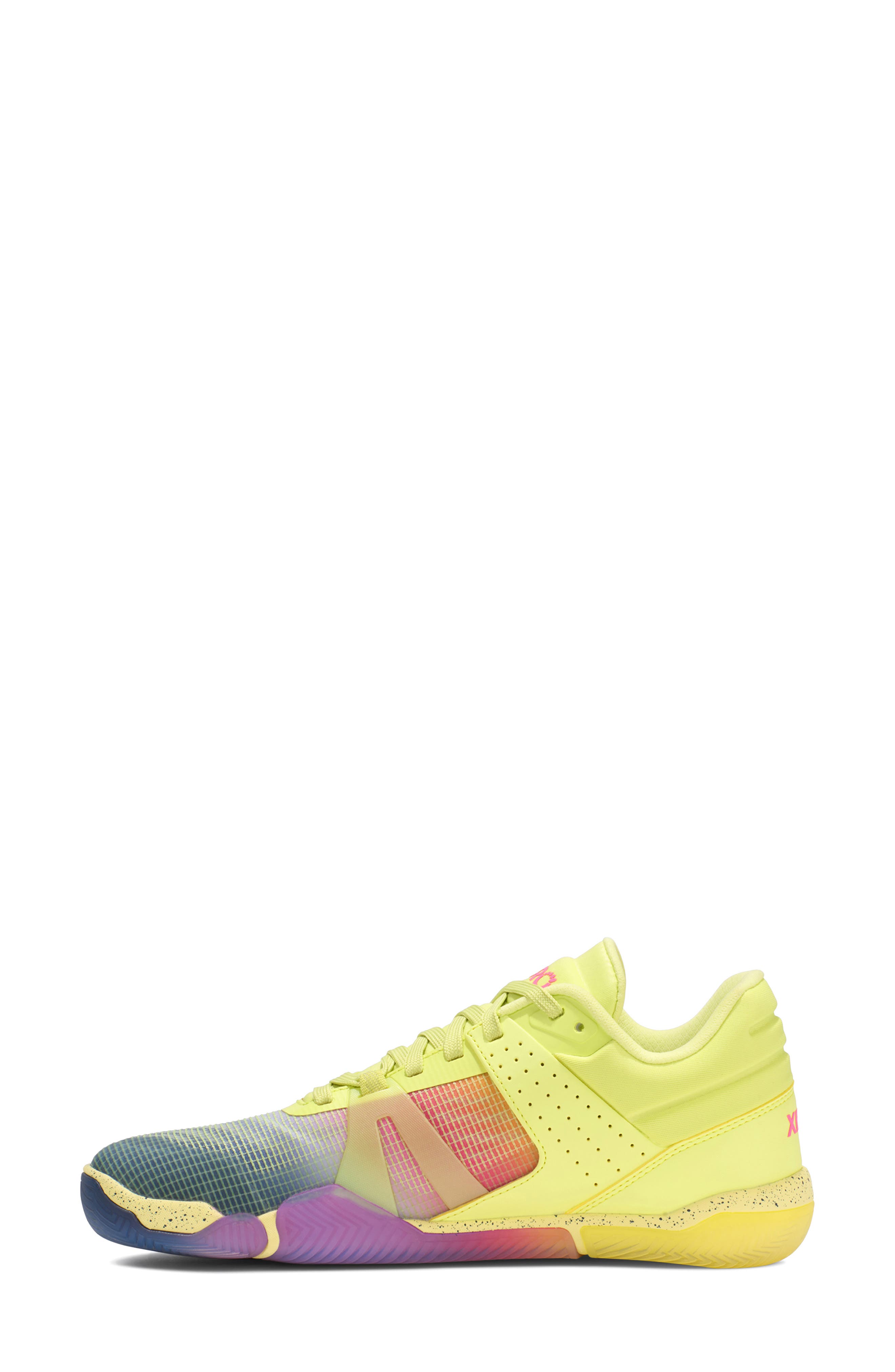 X1 Low Barefoot Basketball Shoe, Alternate, color, SUNNY LIME