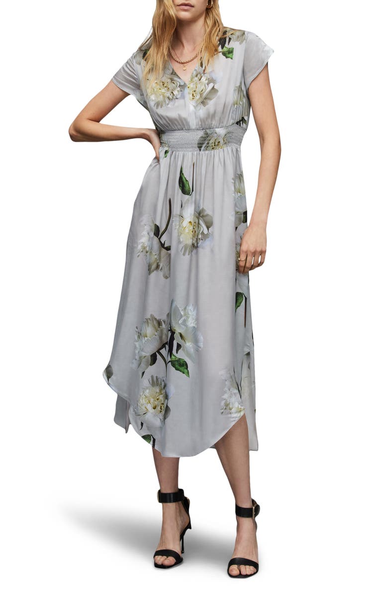 AllSaints Leila Cordelia Midi Dress, Main, color, 