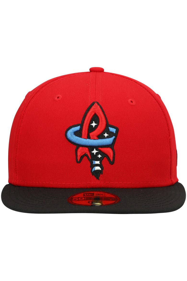 Men's New Era Red Rocket City Trash Pandas Authentic Collection Team Alternate 59FIFTY Fitted Hat, Alternate, color, Red