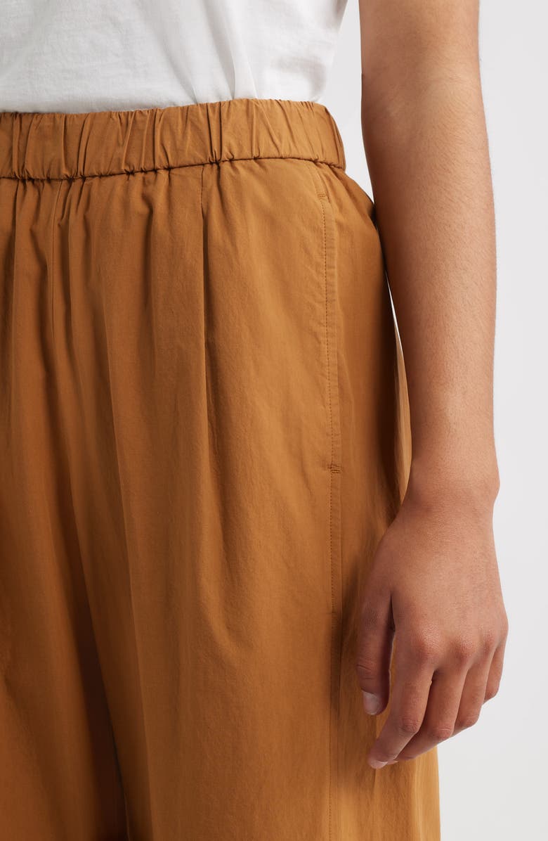 Eileen Fisher Pleated Lantern Ankle Pants, Alternate, color, Bronze