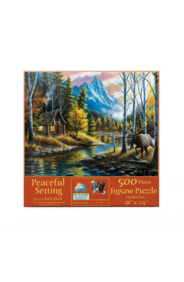 Sunsout Peaceful Setting 500 piece Jigsaw Puzzle for Adults, Alternate, color,