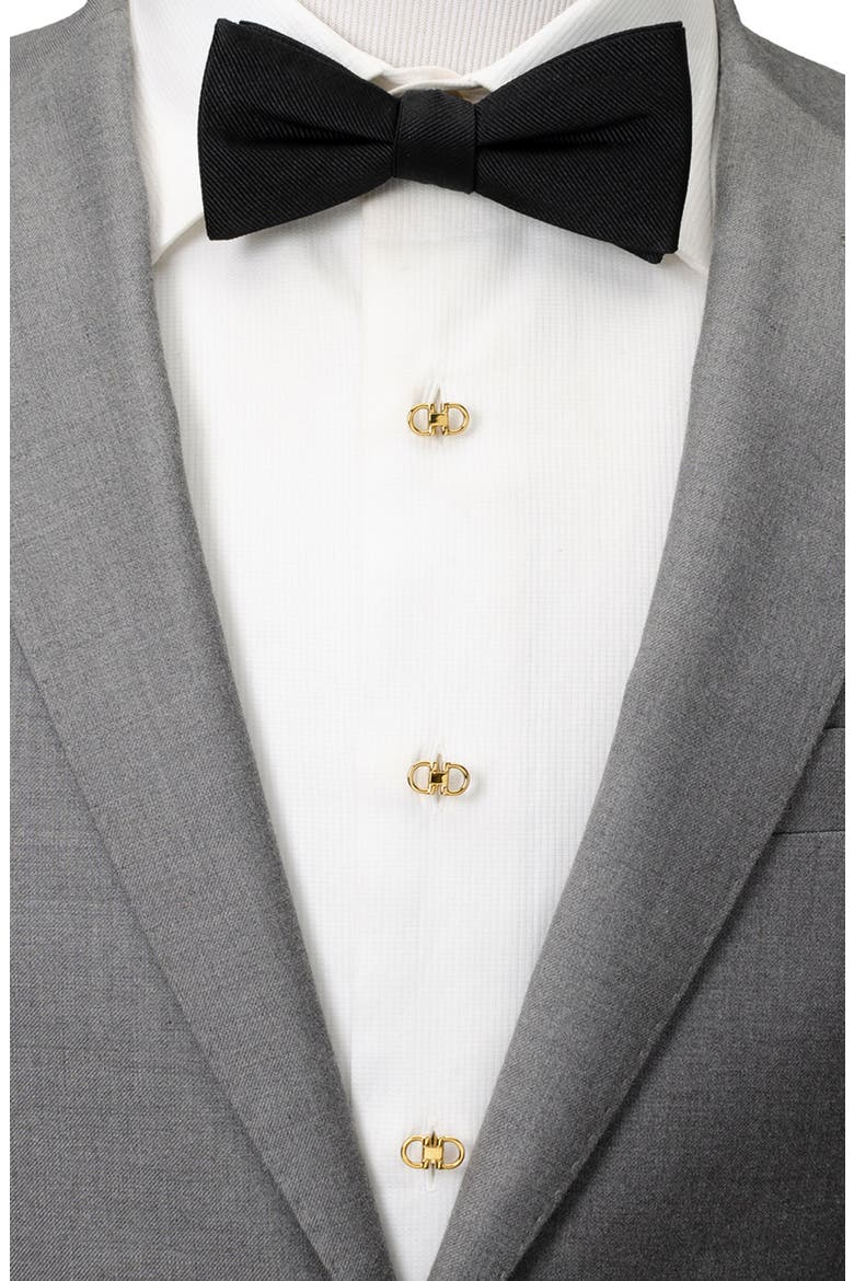 Horsebit Cuff Links & Shirt Studs Set, Alternate, color, GOLD