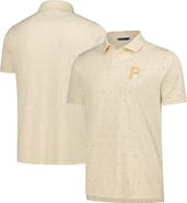 LEVELWEAR Men's Levelwear  Cream Pittsburgh Pirates Vision Polo