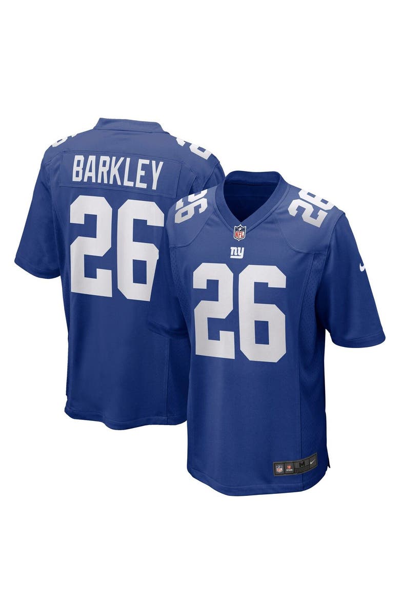 Nike Men's Nike Saquon Barkley Royal New York Giants Game Jersey, Main, color, 